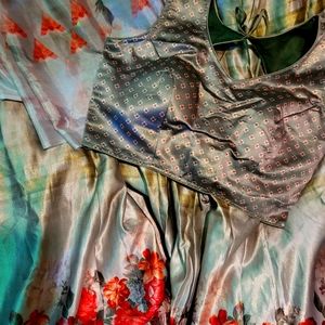 designer lehenga choli style set *more photos posted top, skirt and scarf